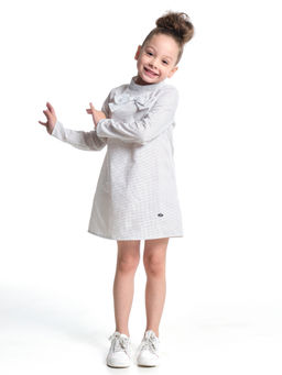 Платье UD 3989 бел/горошек