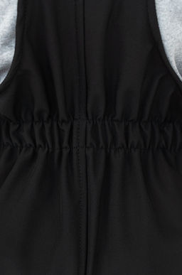 Полукомбинезон демисезонный черный из софтешелла 60-021 (116)