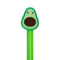 Цена за 12 шт. Ручка-прикол Calligrata «Авокадо», чёрный стержень, гелевая