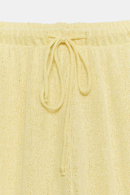 PANTAL?N R?STICO WIDE LEG / Amarillo claro - Zara фото 7