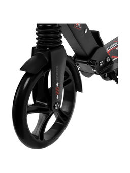 Самокат городской GRAFFITI Technology 200, складной, колёса PU 200 мм, ABEC 7, амортизатор задний, чёрный