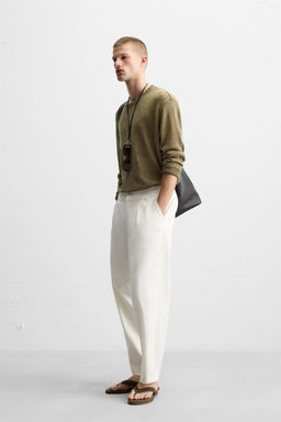 RELAXED FIT SEMI-SHEER SWEATER - Zara фото 4