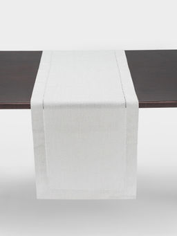 Дорожка настольная, 40х160 см, полиэстер, серая, Cord