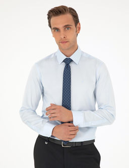 A__k Mavi Slim Fit Uzun Kollu Basic G_mlek - Pierre cardin фото 3
