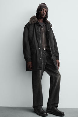 PARKA WITH DETACHABLE CONTRAST COLLAR - Zara фото 6