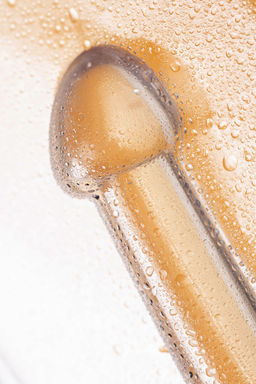 Нереалистичный фаллоимитатор TOYFA Basic Jelly Dildo S, TPE, прозрачный, 15,5 см