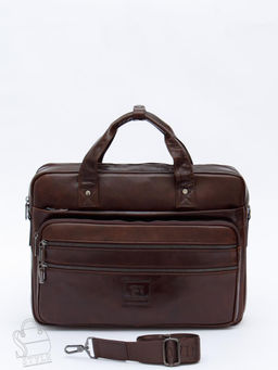 Портфель мужской кожаный 711XL brown Fuzhiniao