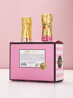 Подарочный набор Prosecco Queen, гель для душа и соль для ванны во флаконах шампанское, Чистое Счастье