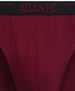 ATLANTIC 5SMP-004 Трусы спорт Solid - набор (5 шт.) коричневый + графитовый + черный + фиолетово-серый + каберне фото 8