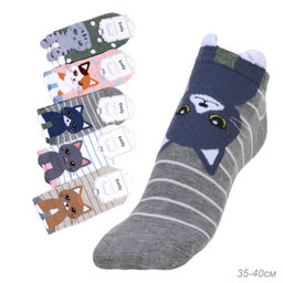 Носки женские р. 35-40 короткие / L685 /уп 40/120/ ОДНА ПАРА