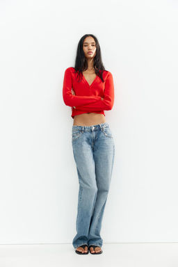KNIT CARDIGAN WITH SIDE TRIMS