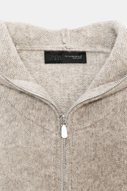 HOODED WOOL JACKET - Zara фото 14