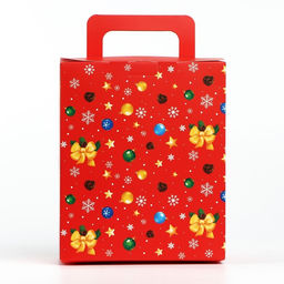 Подарочная коробка новогодняя новогодняя складная с 3D эффектом Новогодний венок, 18 x 15 x 7.5 см - Дарите счастье фото 3