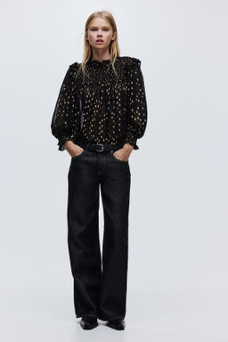 Blusa en tejido jacquard - H&m фото 7