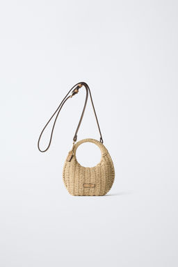 BANDOLERA EFECTO RAFIA / Blanco Crudo - Zara фото 2