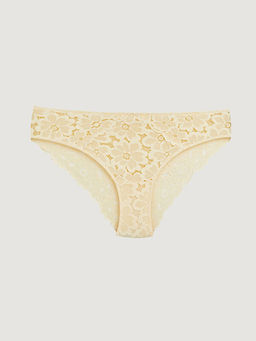 ?i?ekli Dantelli Bikini K?lot