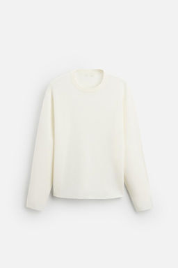 COTTON BLEND TEXTURED SWEATER - Zara фото 22