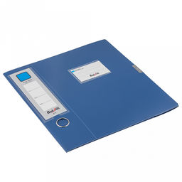 Папка-органайзер (короб) "Архивная" А4 23,4х31х7,5см, пластик, на липучке, цвет синий (Китай)