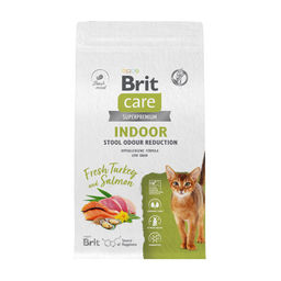 Сухой корм Care Cat Indoor Stool Odour Reduction с индейкой и лососем для взрослых кошек 5066117