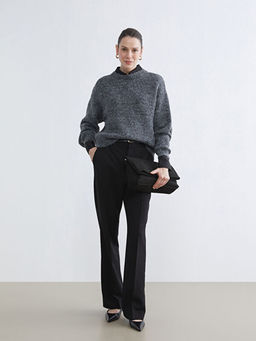 Bisiklet Yaka Kad?n Triko Kazak