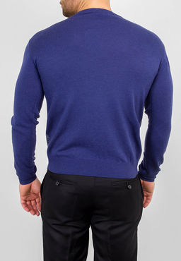 Джемпер мужской GREG G121-12-микроромб (син./сер.)  фото 2
