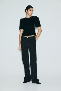 Top de terciopelo con strass - H&m фото 3