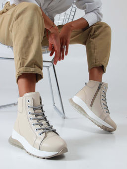 Ботинки 311.AVATARbe. Бежевый макс/Шерсть