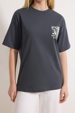 Antrasit Orme T-Shirt TWOSS24TS00234