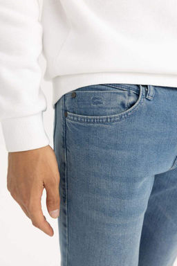 Джинсовые брюки Sergio Regular Fit Normal Mold с нормальной талией и зауженными штанинами - Defacto фото 6