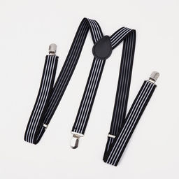 Подтяжки взрослые, ширина 2.5 см, цвет чёрный/бежевый - Simaland фото 3