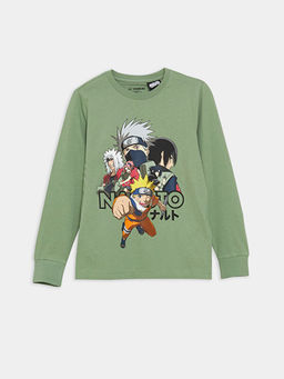 Bisiklet Yaka Naruto Bask?l? Uzun Kollu Erkek ?ocuk Pijama Tak?m? - Waikiki фото 2