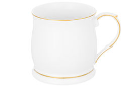 Кружка 350 мл 11,5*8,5*8,5 см Белая с золотом NEW BONE CHINA - Elan gallery фото 5