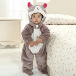 Плюшевый комбинезон Енот (теплый)