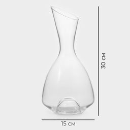 Декантер Magistro «Сфера», 2 л, 15×15×30 см, стекло, прозрачный