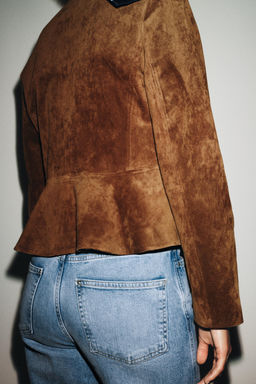 100% LEATHER JACKET - Zara фото 4