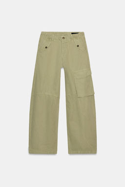 PANTAL?N CARGO ZW COLLECTION / Khaki claro - Zara фото 6