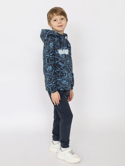CRB wear/CSKB 90231-48-391 Костюм для мальчика (толстовка, брюки),темно-серый-голубой/Ex.Cherubino  фото 5