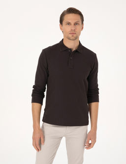 Koyu Kahverengi Slim Fit Sweatshirt - Pierre cardin фото 3