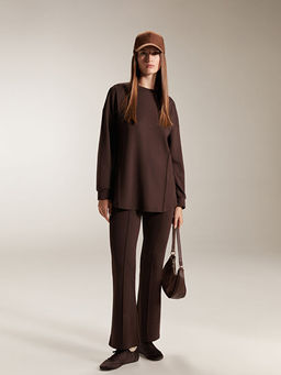 Bisiklet Yaka Kad?n Sweatshirt Tunik