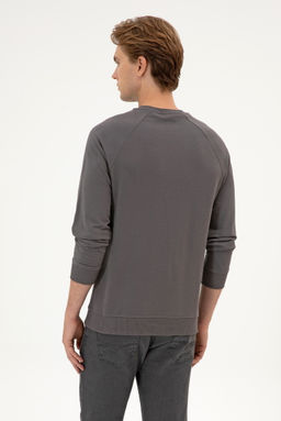 Erkek Gri Basic Sweatshirt Sepette S_rpriz _ndirim - U.s. polo assn фото 5