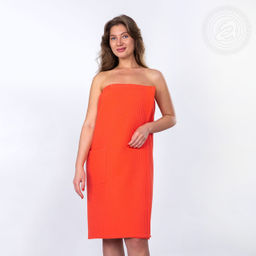 Килт для бани и сауны женский (коралл) 100*150/1 шт. - 100*150 Для бани и сауны - Арт дизайн фото 2