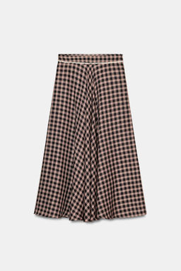 FALDA CUADRO VICHY PUNTILLA / Multicolor - Zara фото 6