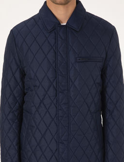 Lacivert G_mlek Yaka Mont