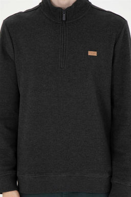 Мужской свитшот антрацитового меланжа Неожиданная скидка в корзине - U.s. polo assn фото 6