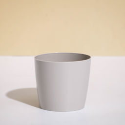 Цена за 4 шт. Кашпо для цветов, d=10 см, 0.5 л, пластик, бежевое