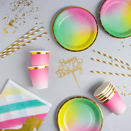 Набор посуды С днём рождения