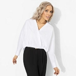 Рубашка хлопковая, На моих условиях (белая) - Charutti фото 17