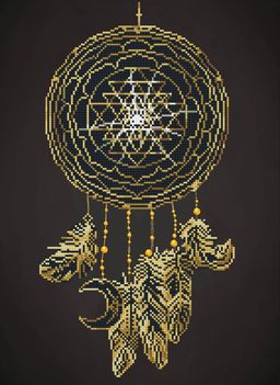 Кристальная (алмазная) мозаика ФРЕЯ ALV-114 Ловец снов 55 х 40 см