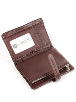 LACCOMA кошелек LA-2091-темно-бордовый натуральная кожа  фото 5