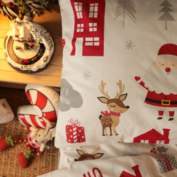 Постельное бельё 1.5-спальное «Этель» Christmas day, бязь